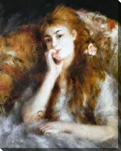 Картина маслом Задумчивая