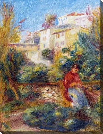 Картина маслом Женщина на террасе