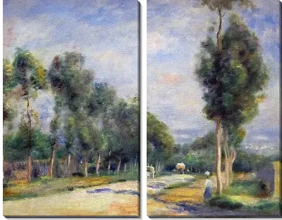 Модульная картина Дорога. Версаль