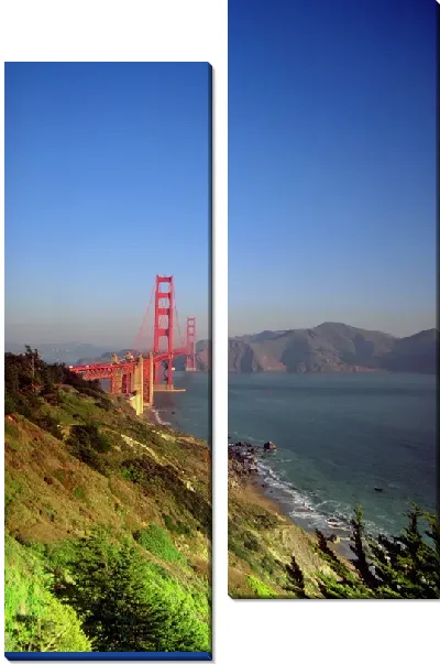 Модульная картина Мост Золотые ворота №3