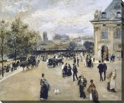 Картина маслом Оживленная улица