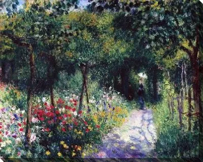 Картина маслом Девушка в саду