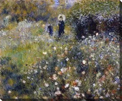 Картина маслом Женщина с зонтиком №2