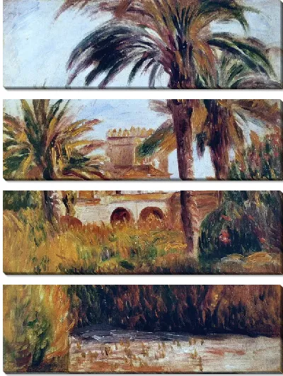 Модульная картина Сад в Алжире