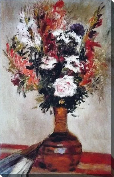 Картина маслом Розы в вазе