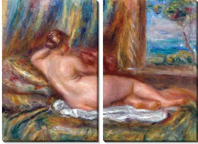 Модульная картина Лежащая обнаженная