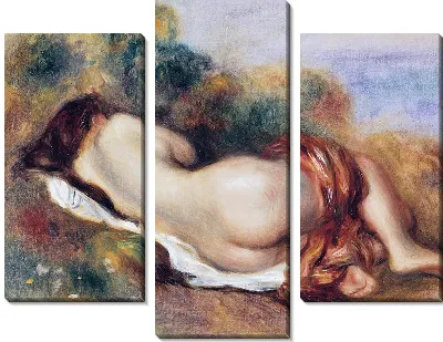 Модульная картина Лежащая обнаженная №2
