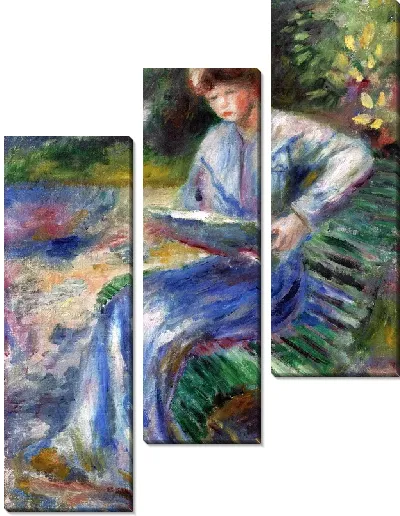 Модульная картина Читающая женщина №4