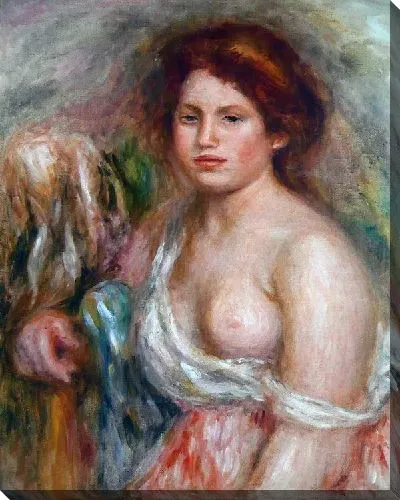 Картина маслом Портрет модели с обнаженным бюстом