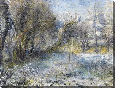 Картина маслом Снежный день