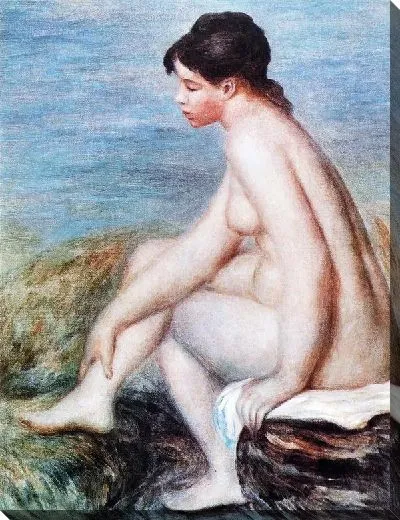 Картина маслом Сидящая обнаженная №4