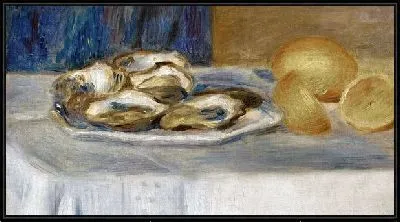 Картина Натюрморт с лимонами и устрицами