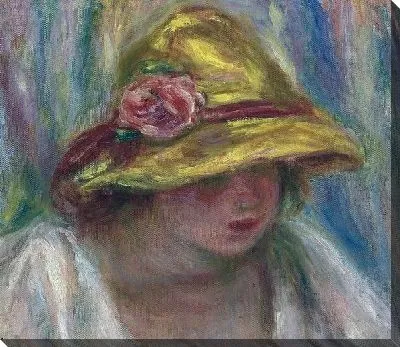 Картина маслом Женщина в желтой шляпке