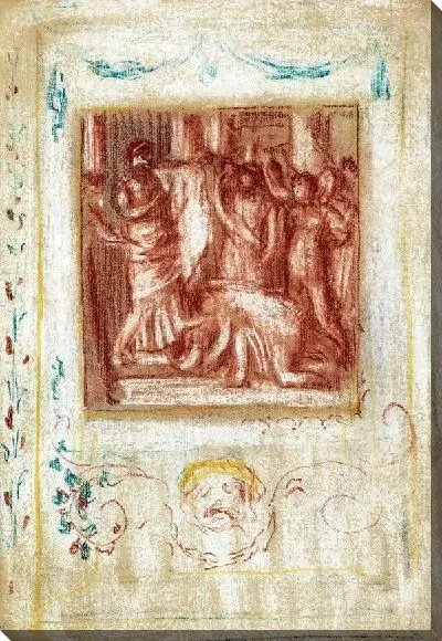 Картина маслом Этюд к трагедии - Эдип №2