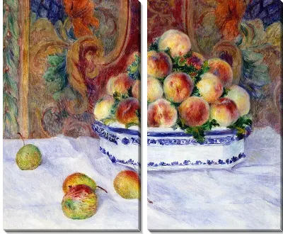 Модульная картина Натюрморт с персиками