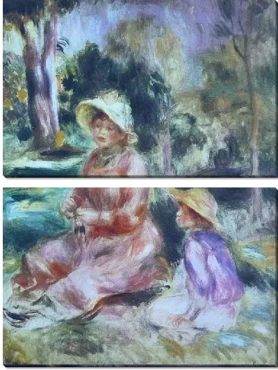 Модульная картина Мадам Ренуар и ее сын Пьер