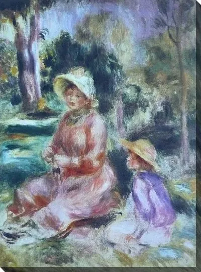 Постер Мадам Ренуар и ее сын Пьер