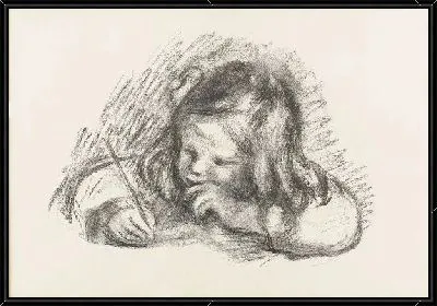 Мальчик пишет письмо