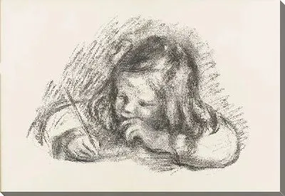 Мальчик пишет письмо