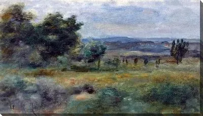 Картина маслом Дом за деревьями