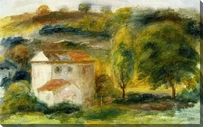Картина маслом Пейзаж с белым домом