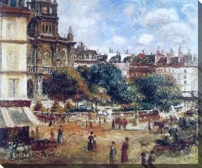 Картина маслом Улица летом №2