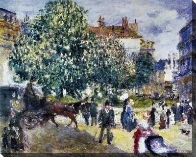 Картина маслом Улица летом №3