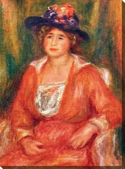 Картина маслом Дама в красном №2