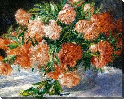 Картина маслом Пионы №6