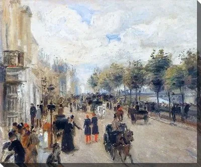 Картина маслом Улица в Париже №4