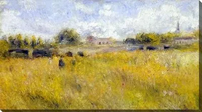 Картина маслом На берегу реки Сены