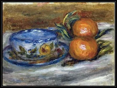 Картина Чашка и два мандарина