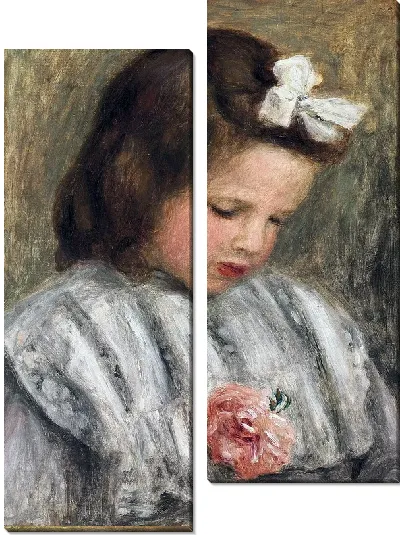 Модульная картина Читающая девочка