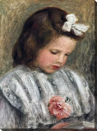 Картина маслом Читающая девочка