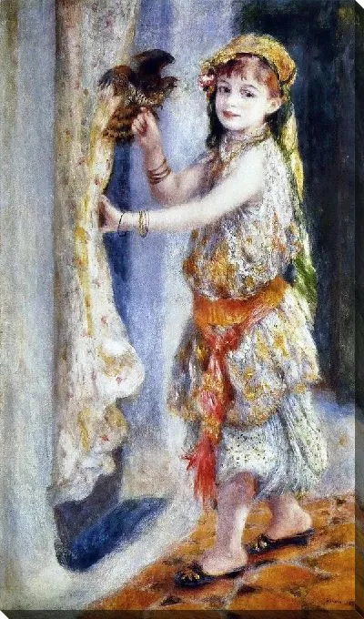 Картина маслом Девочка с соколом