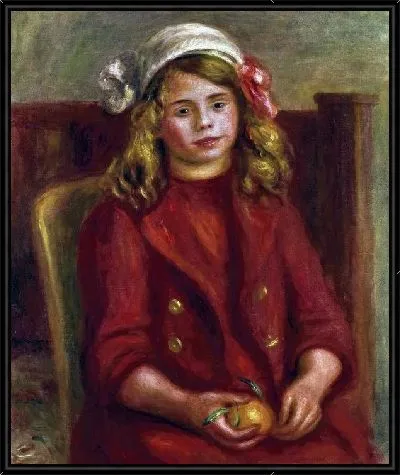 Картина Девочка в оранжевом