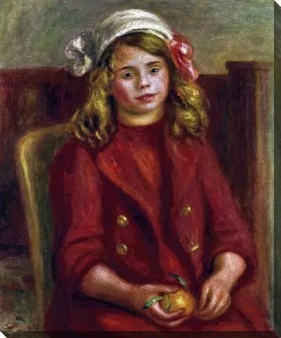 Картина маслом Девочка в оранжевом