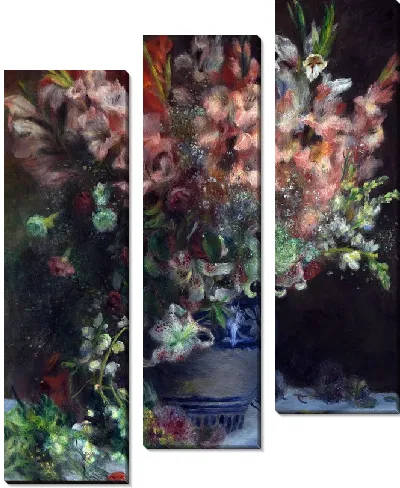 Модульная картина Гладиолусы в вазе