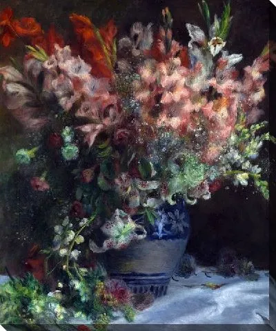 Картина маслом Гладиолусы в вазе