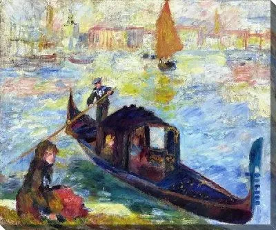 Картина маслом Гондола в Венеции