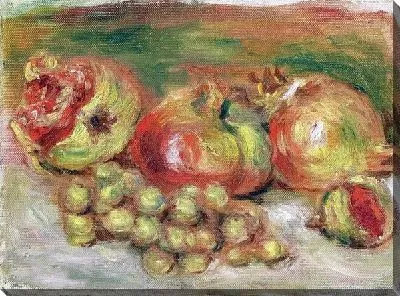 Картина маслом Гранаты и виноград