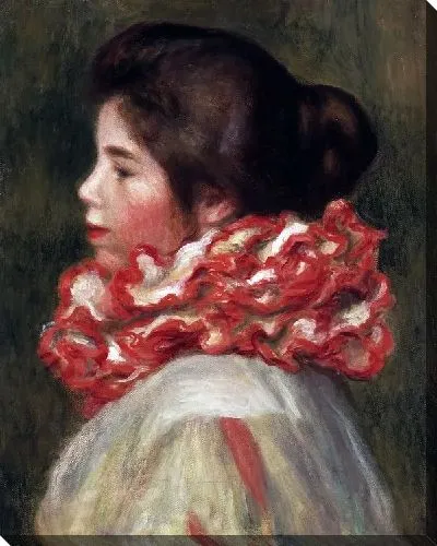 Картина маслом Женщина в красном платке