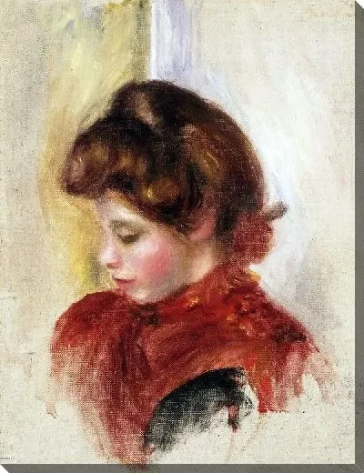 Картина маслом Женщина в красном платке №2