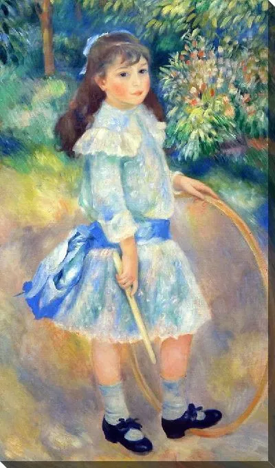 Картина маслом Девочка с обручем