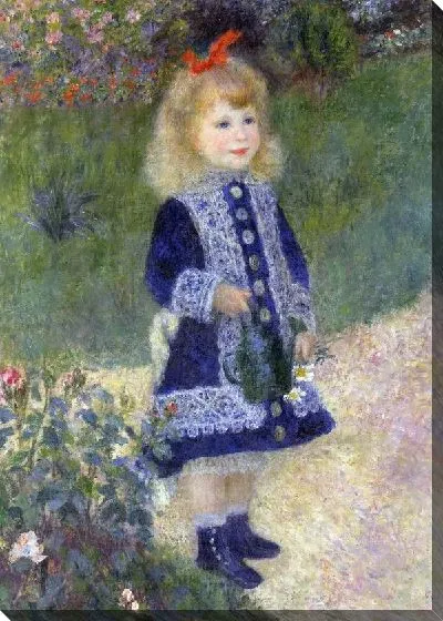 Картина маслом Девочка с лейкой