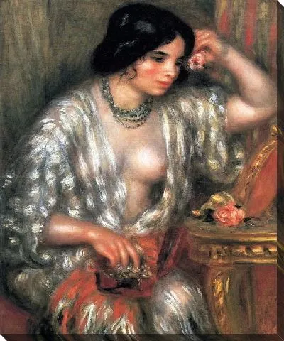 Картина маслом Габриэль и украшения