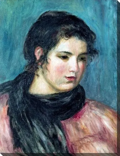 Картина маслом Габриэль и черный шарф