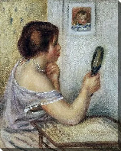 Картина маслом Габриэль держащая зеркало