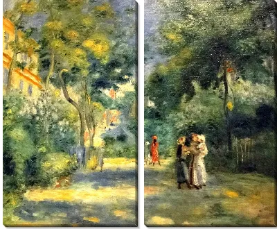 Модульная картина Сад на Монмартре