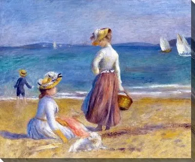 Картина маслом Женщины на пляже